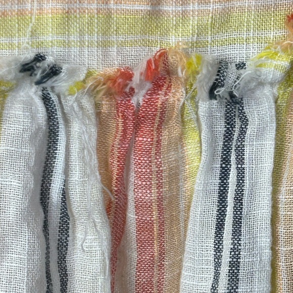 Free People Summer Nights Striped Mini Dress in Yellow Medium With Pockets - Picture 8 of 10